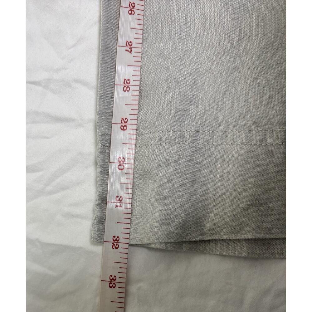 Linen Wide Leg Pants Tan Button Up Cottage Prairie Beach Coastal Women’s Size S - Picture 11 of 11